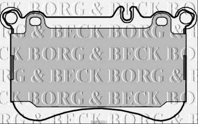 BORG & BECK bbp2331 -  Комплект тормозных колодок, дисковый тормоз